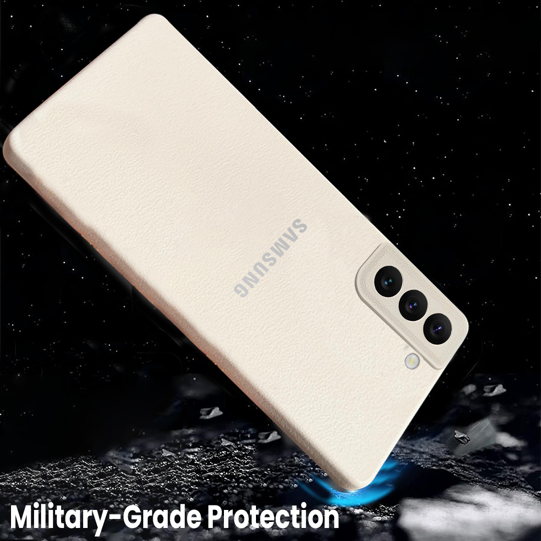 Samsung Galaxy S22 5G Solid Color Leather Texture Matte Phone Back Case