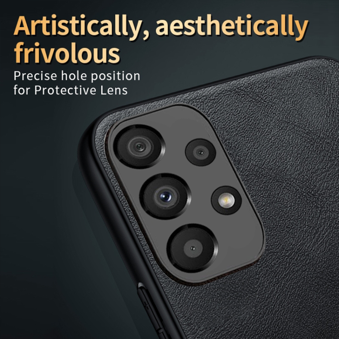 GALAXY A23 5G Business Style PU LEATHER PROTECTIVE BACK CASE WITH CAMERA PROTECTION
