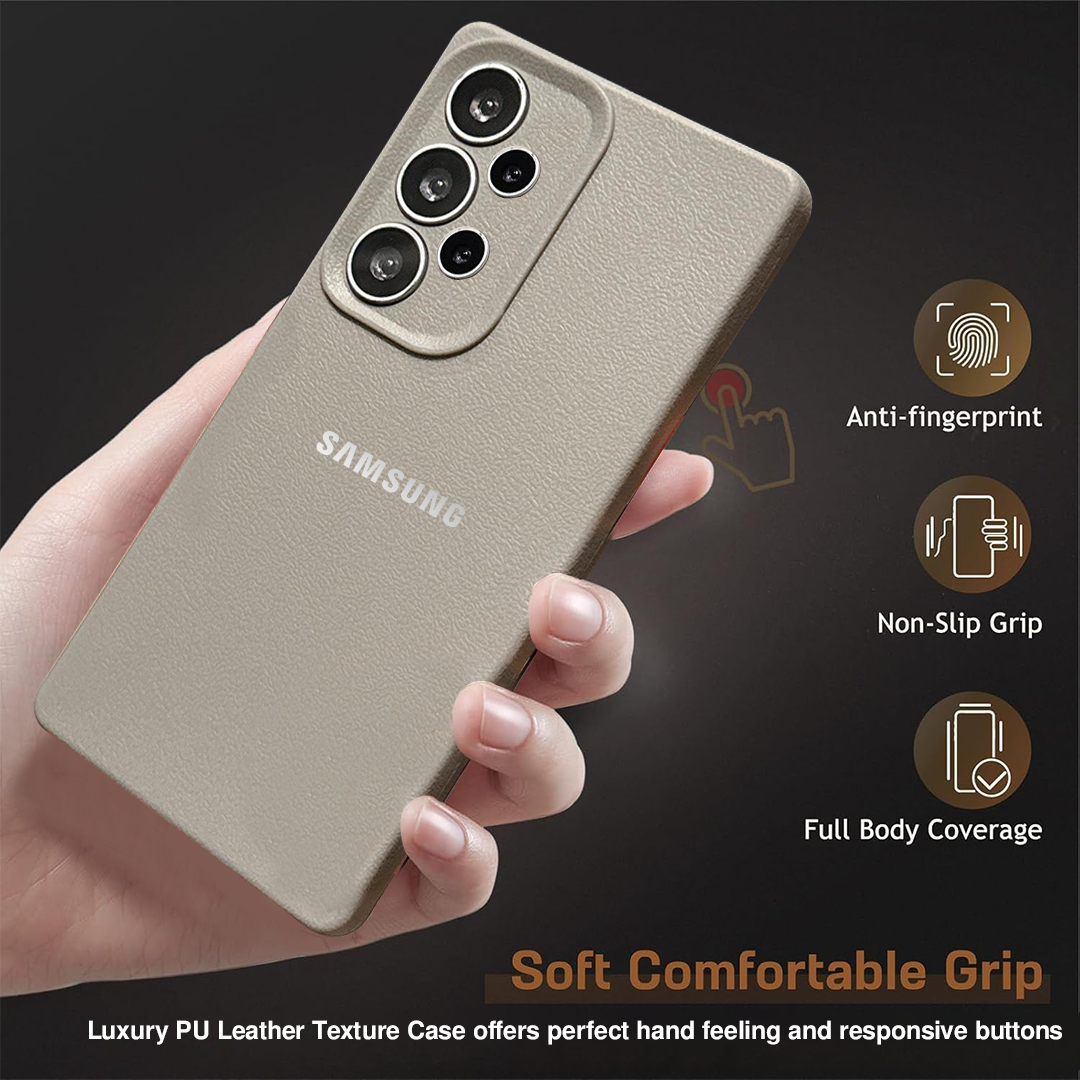 Samsung Galaxy A23 5G Solid Color Leather Texture Matte Phone Back Case