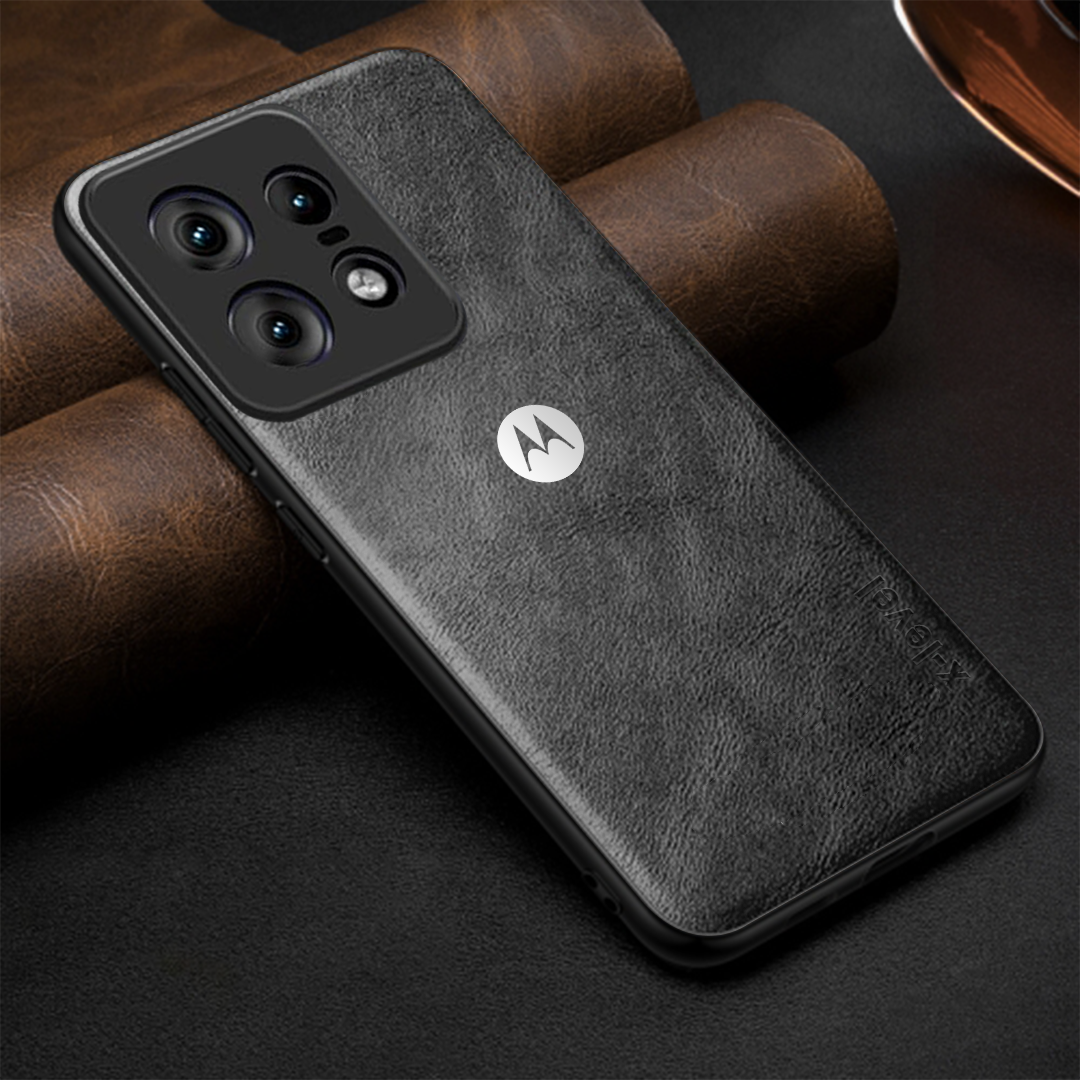 MOTO EDGE 50 PRO 5G Business Style PU LEATHER PROTECTIVE BACK CASE WITH CAMERA PROTECTION