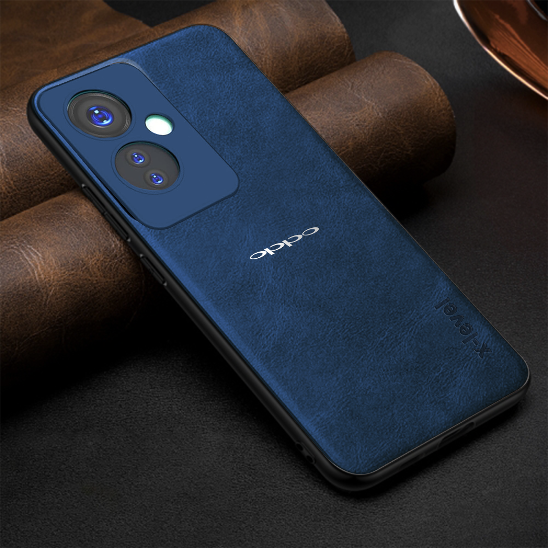 OPPO A79 5G Business Style PU LEATHER PROTECTIVE BACK CASE WITH CAMERA PROTECTION