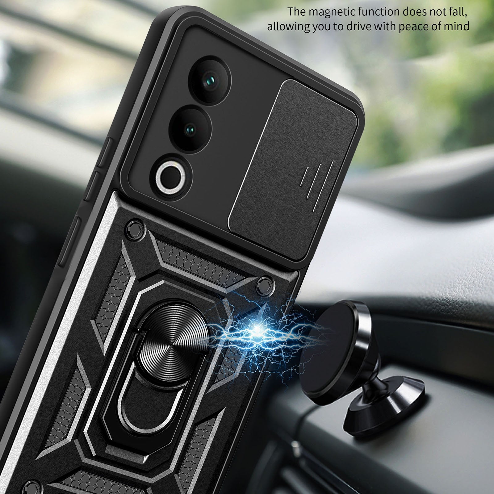 ONEPLUS NORD CE4 5G Armor Military-grade Case With Sliding Camera Cover & 360 Kickstand