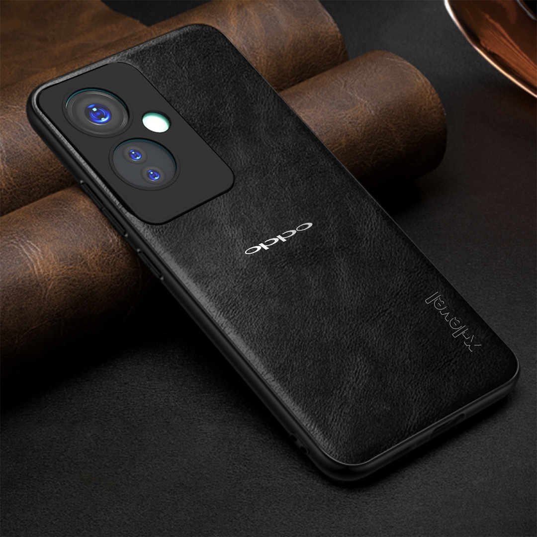 OPPO A79 5G Business Style PU LEATHER PROTECTIVE BACK CASE WITH CAMERA PROTECTION