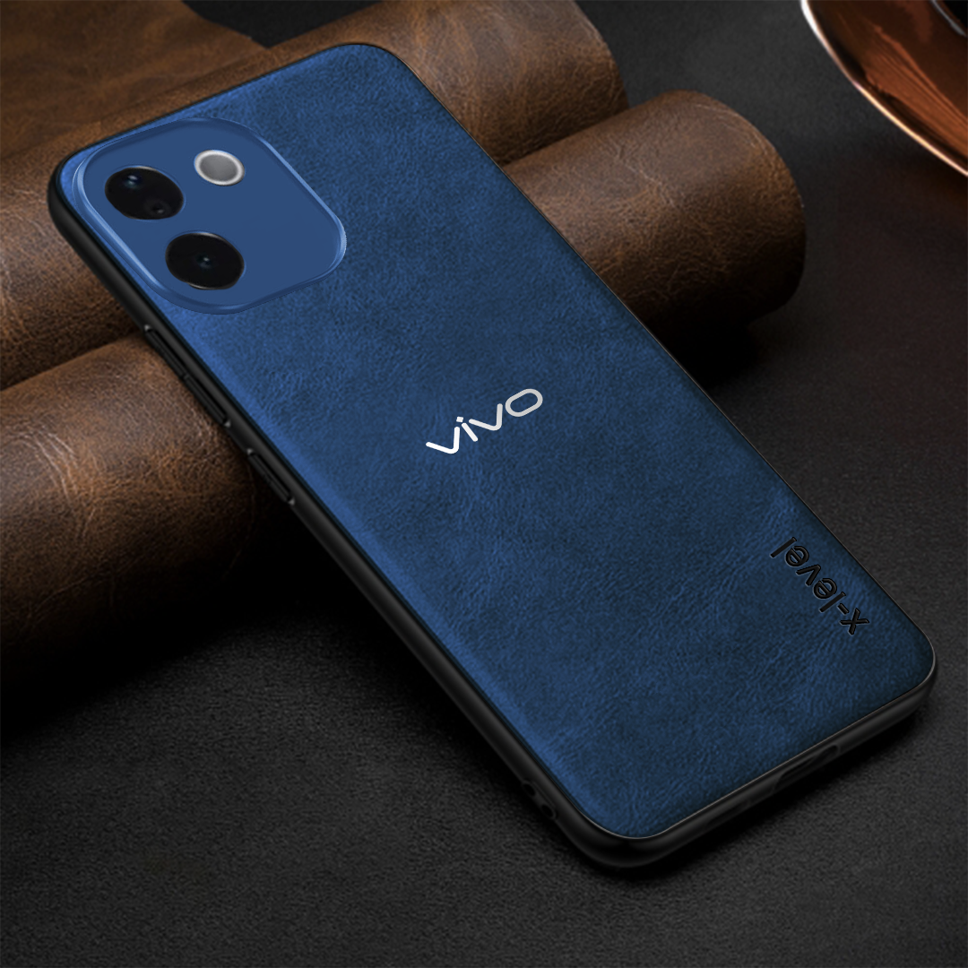 VIVO T3 PRO 5G Business Style PU LEATHER PROTECTIVE BACK CASE WITH CAMERA PROTECTION