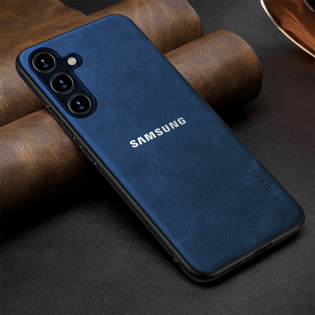 GALAXY A34 5G Business Style PU LEATHER PROTECTIVE BACK CASE WITH CAMERA PROTECTION