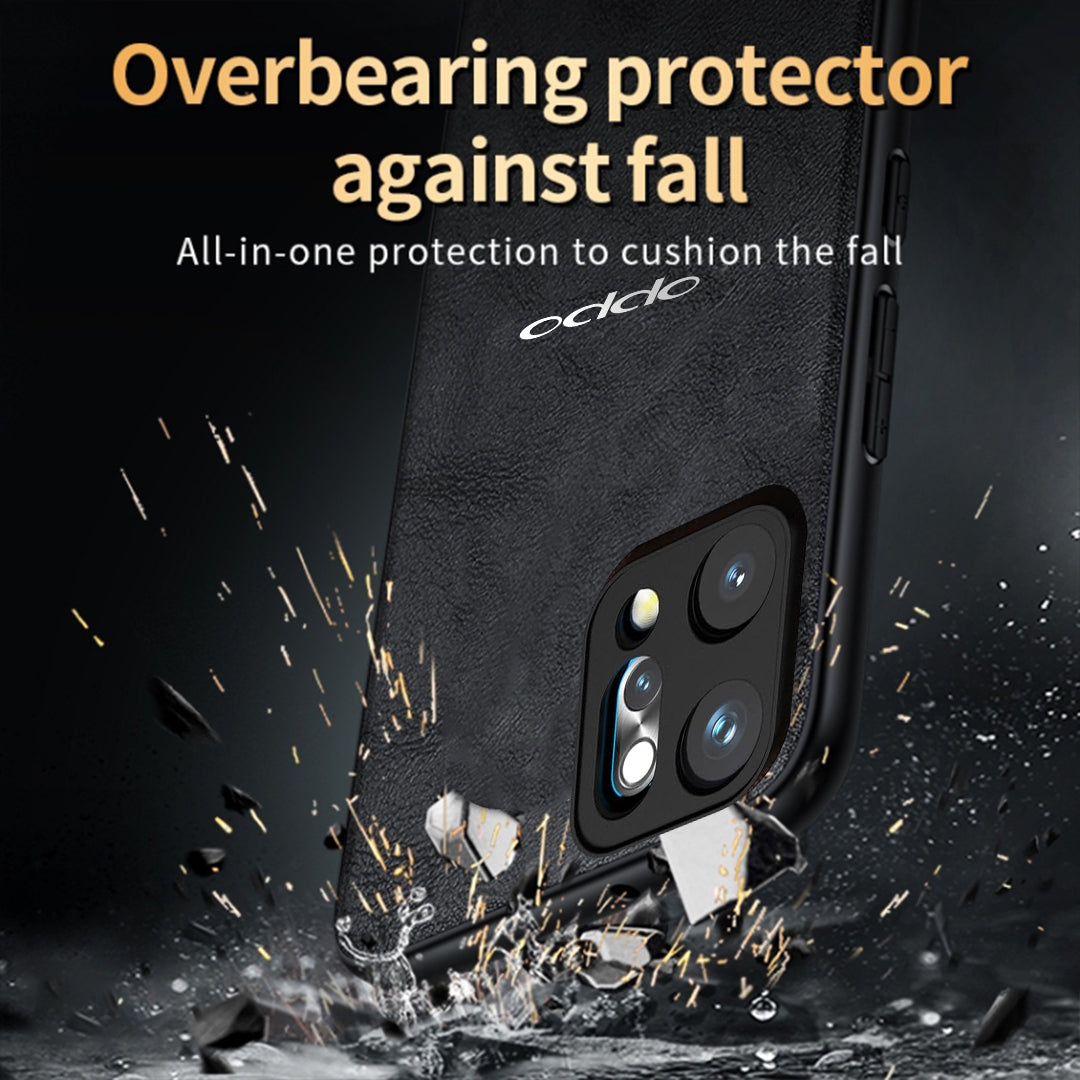 OPPO RENO 14 PRO 5G Business Style PU LEATHER PROTECTIVE BACK CASE WITH CAMERA PROTECTION