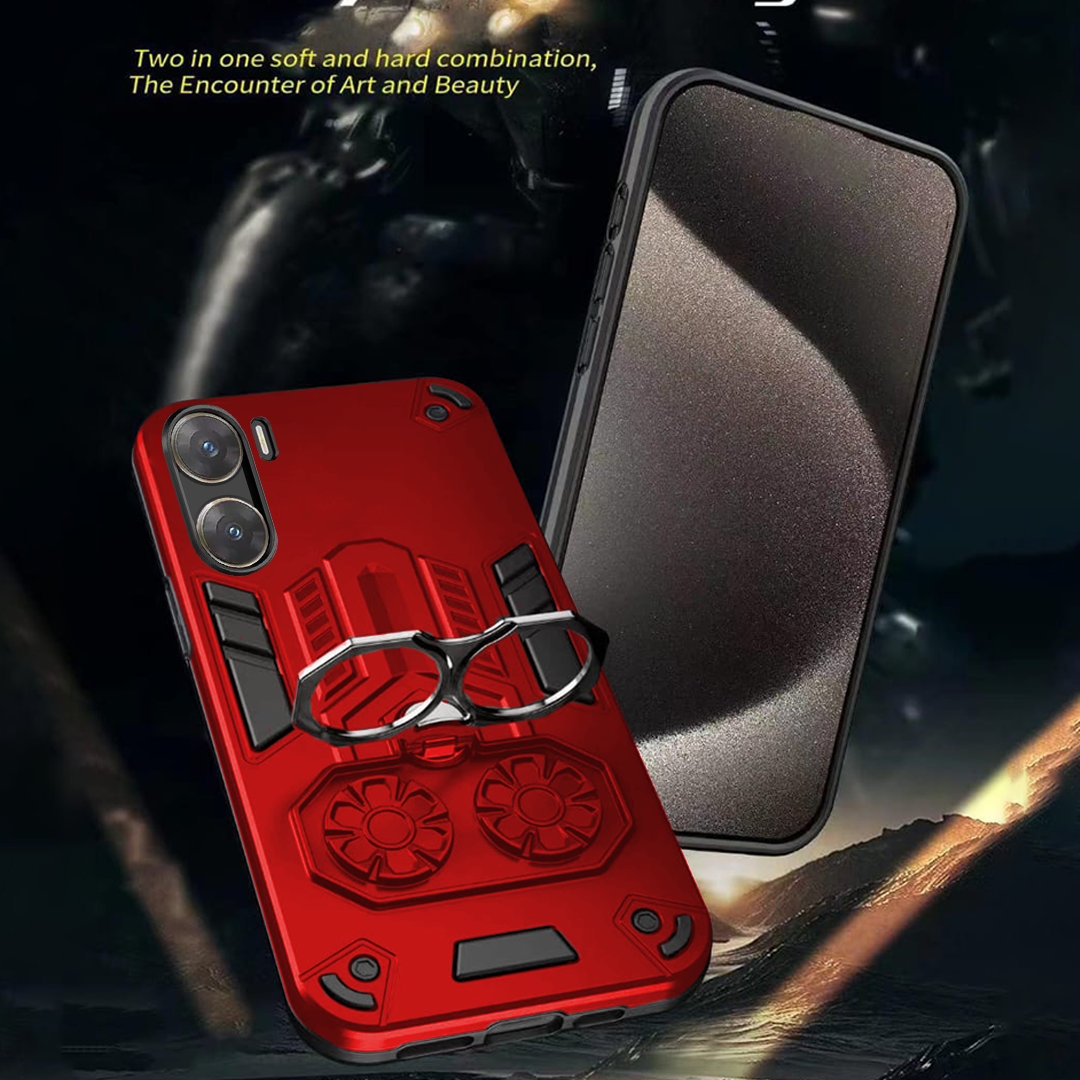 Vivo V29e 5G Armor knight Series Camera Protection 2 in 1 Shockproof Phone Cover with Kickstand