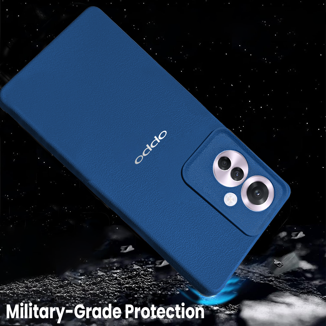 OPPO F25 PRO 5G Solid Color Leather Texture Matte Phone Back Case