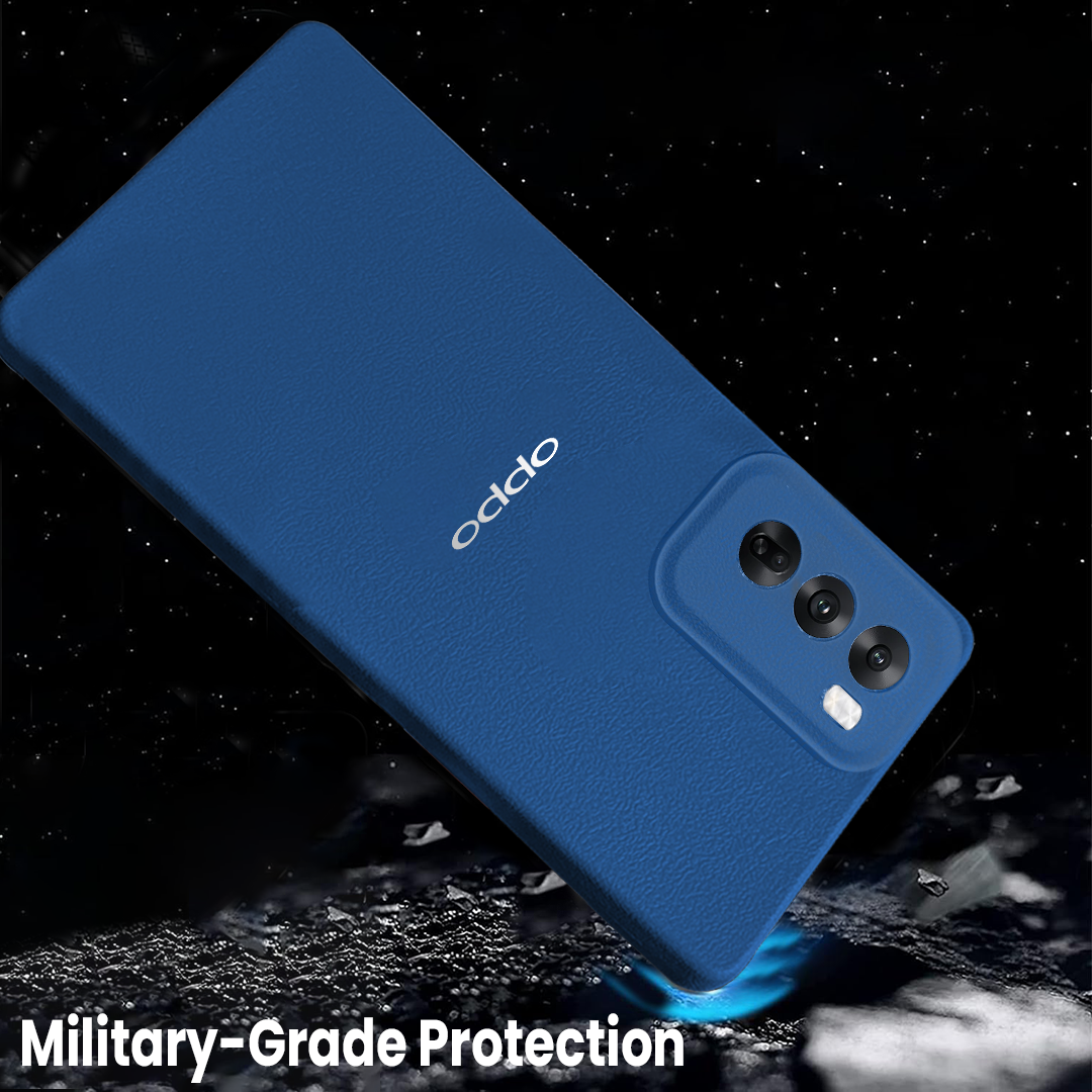 Oppo Reno 12/12 PRO 5G Solid Color Leather Texture Matte Phone Back Case