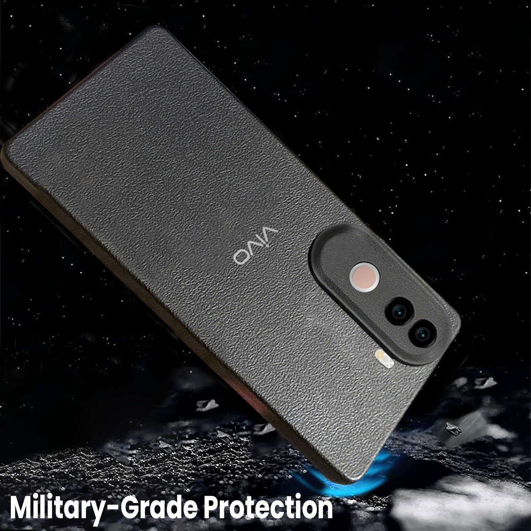 Vivo V40e 5G Solid Color Leather Texture Matte Phone Back Case