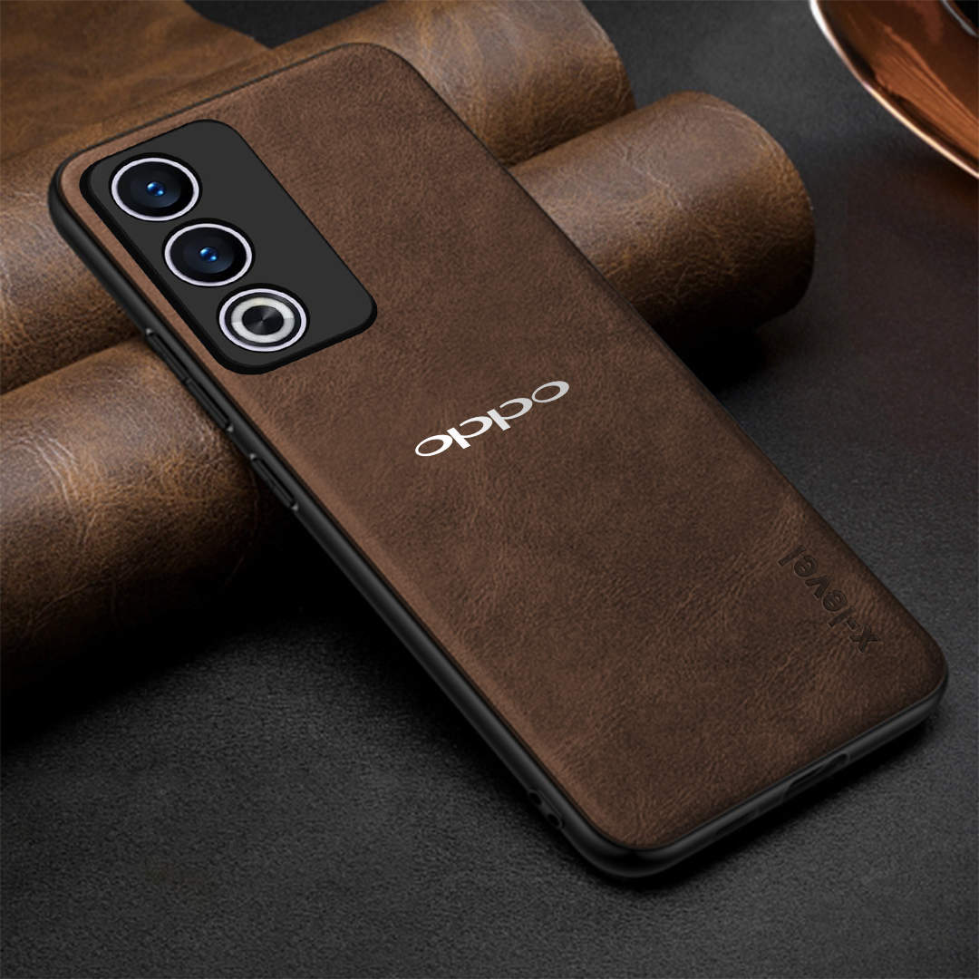 OPPO A3 Pro 5G Business Style PU LEATHER PROTECTIVE BACK CASE WITH CAMERA PROTECTION