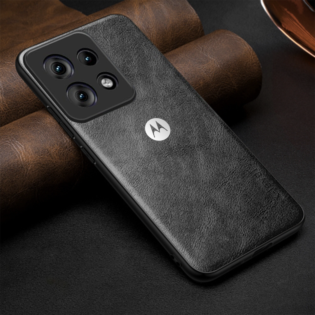 MOTO EDGE 50 NEO 5G Business Style PU LEATHER PROTECTIVE BACK CASE WITH CAMERA PROTECTION