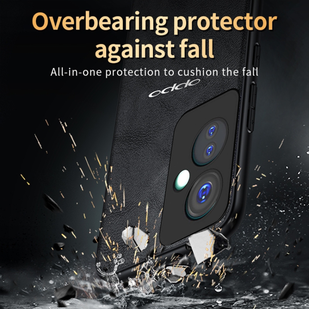 OPPO A79 5G Business Style PU LEATHER PROTECTIVE BACK CASE WITH CAMERA PROTECTION