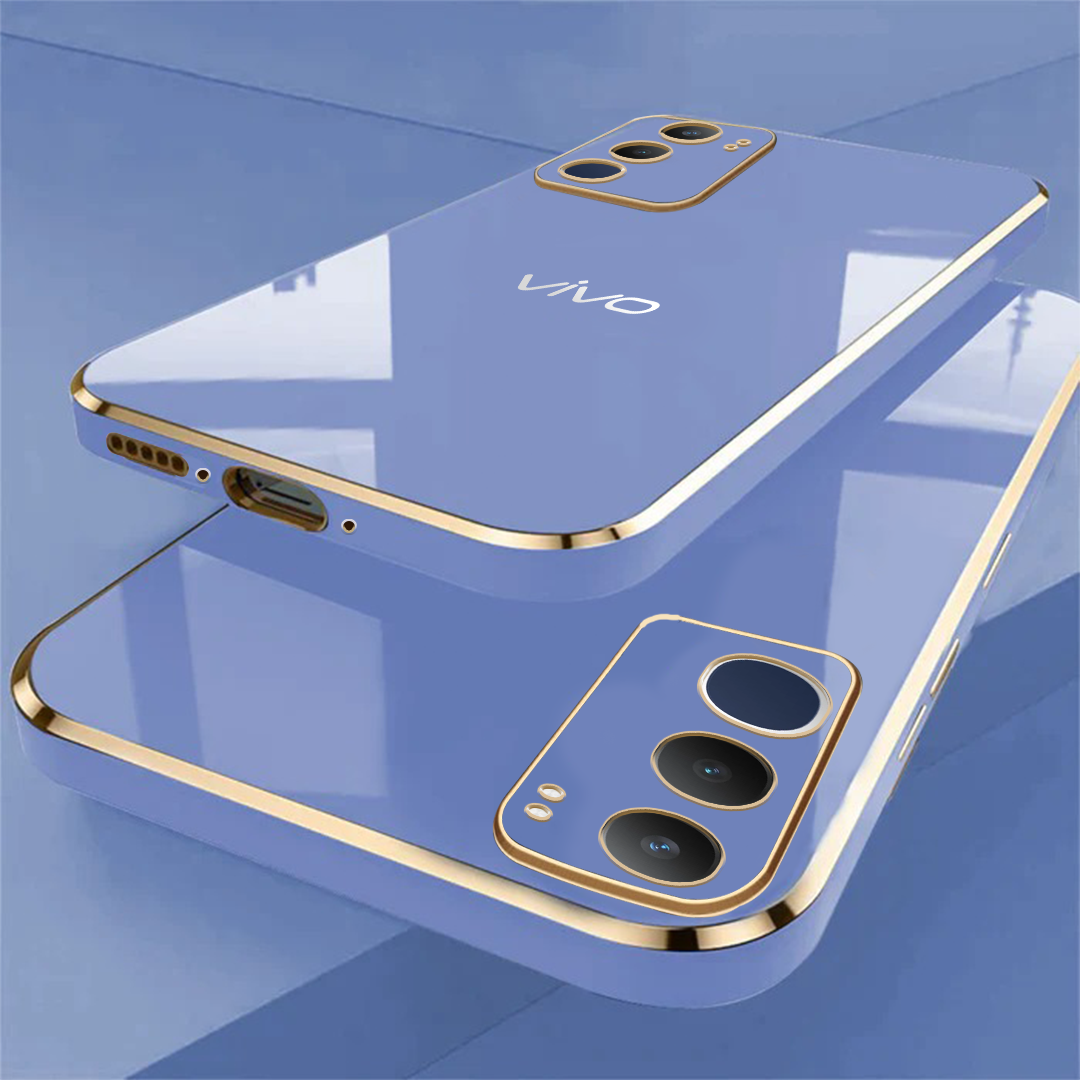 VIVO Y29 5G ULTRA-SHINE GOLD ELECTROPLATED LUXURIOUS BACK CASE WITH CAMERA PROTECTION