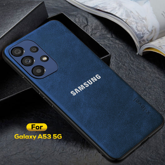GALAXY A53 5G Business Style PU LEATHER PROTECTIVE BACK CASE WITH CAMERA PROTECTION