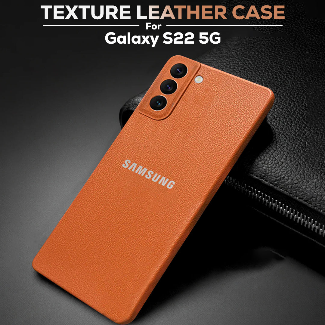 Samsung Galaxy S22 5G Solid Color Leather Texture Matte Phone Back Case