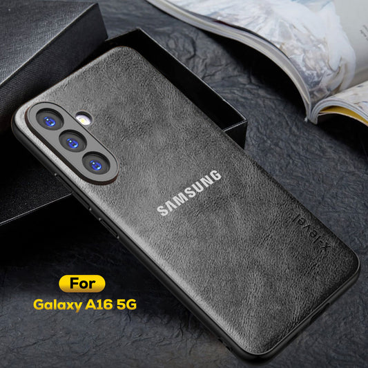 SAMSUNG GALAXY A16 5G Business Style PU LEATHER PROTECTIVE BACK CASE WITH CAMERA PROTECTION