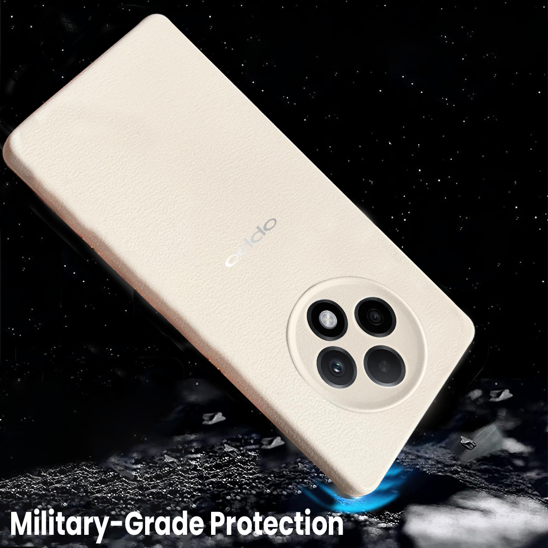 Oppo F27 5G Solid Color Leather Texture Matte Phone Back Case