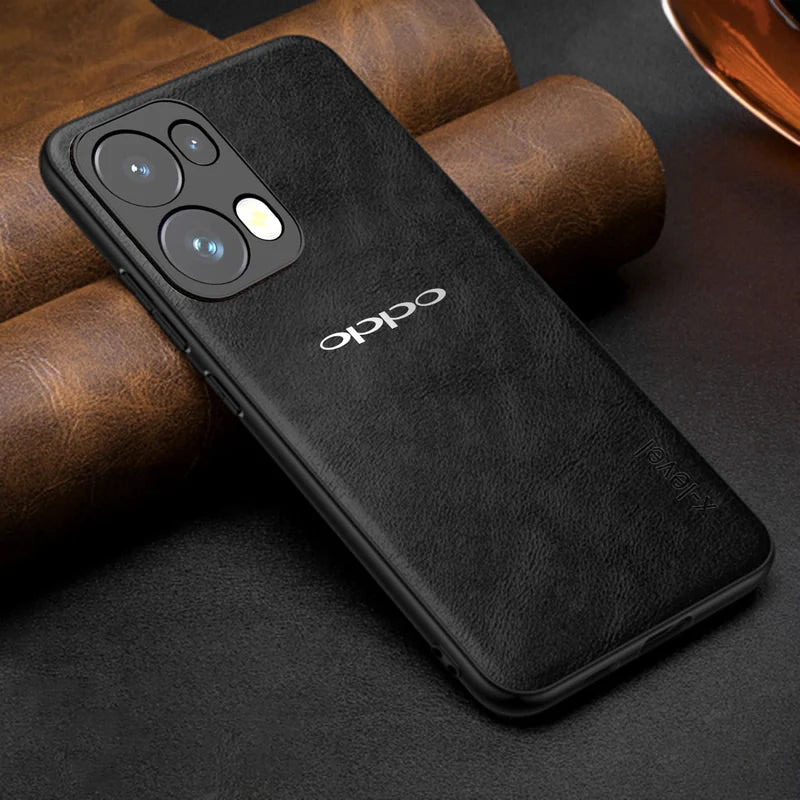 OPPO RENO 13 PRO 5G Business Style PU LEATHER PROTECTIVE BACK CASE WITH CAMERA PROTECTION