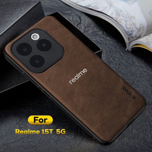 REALME 15T 5G Business PU Leather Back Case