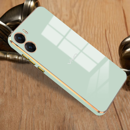 VIVO V29E 5G ULTRA-SHINE GOLD ELECTROPLATED LUXURIOUS BACK CASE WITH CAMERA PROTECTION