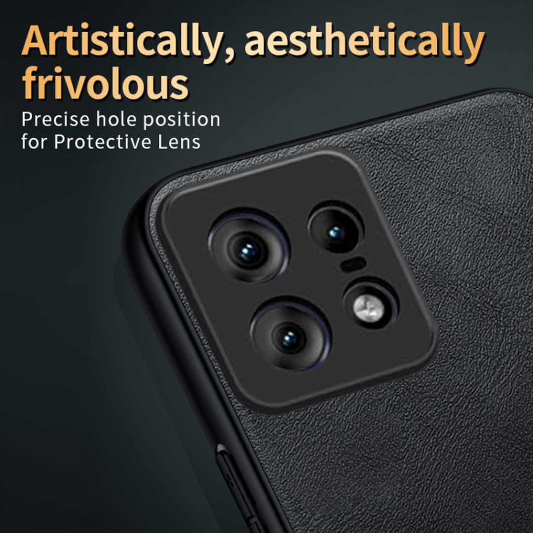 MOTO EDGE 50 PRO 5G Business Style PU LEATHER PROTECTIVE BACK CASE WITH CAMERA PROTECTION