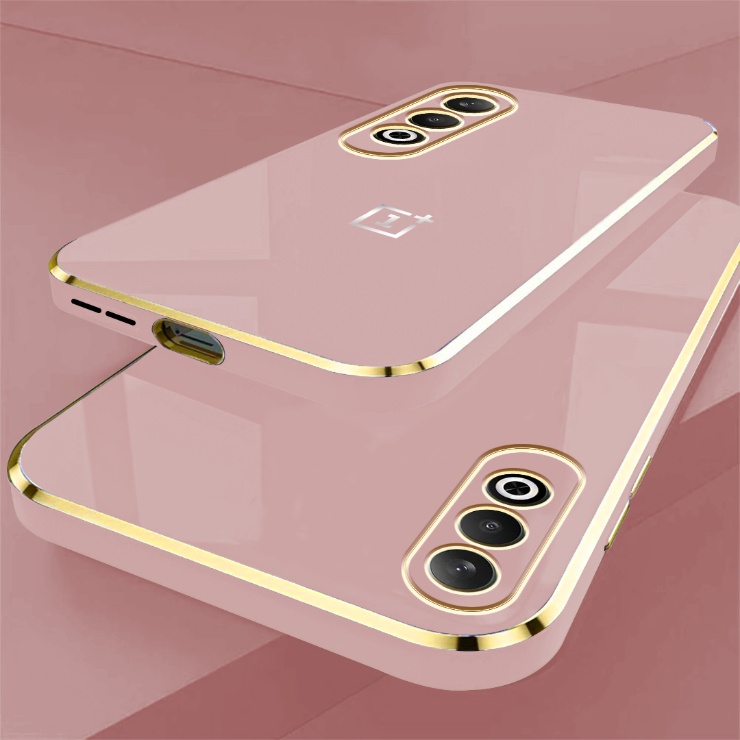 ONEPLUS NORD CE 4/LITE 5G ULTRA-SHINE GOLD ELECTROPLATED LUXURIOUS BACK CASE WITH CAMERA PROTECTION