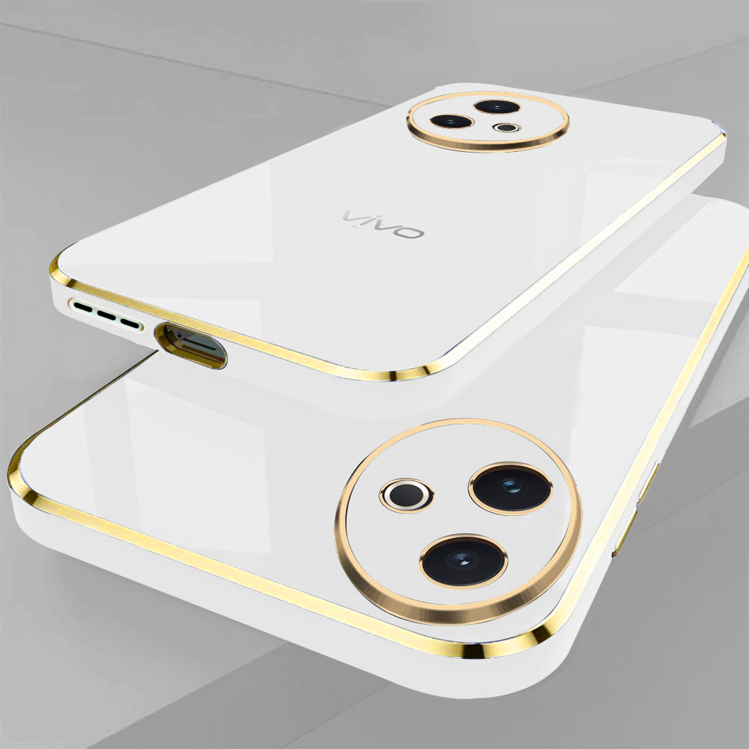 VIVO Y39 5G ULTRA-SHINE GOLD ELECTROPLATED LUXURIOUS BACK CASE WITH CAMERA PROTECTION