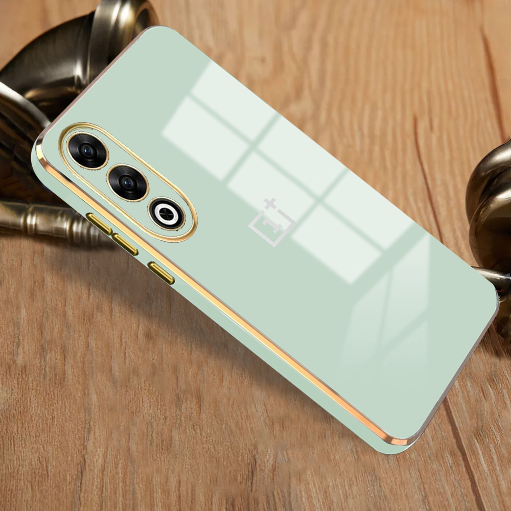 ONEPLUS NORD CE 4 5G ULTRA-SHINE GOLD ELECTROPLATED LUXURIOUS BACK CASE WITH CAMERA PROTECTION