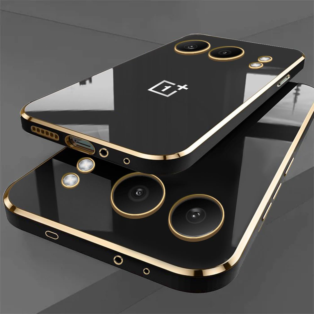 ONEPLUS NORD 4 5G ULTRA-SHINE GOLD ELECTROPLATED LUXURIOUS BACK CASE WITH CAMERA PROTECTION