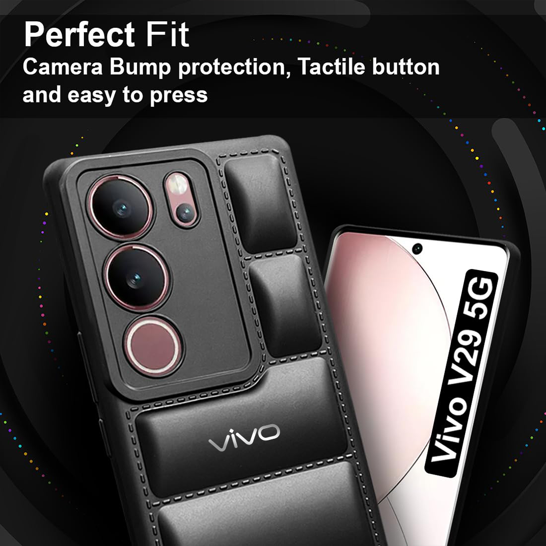 VIVO V29 PRO 5G The Puffer Edition Soft Material Down Jacket Phone Case