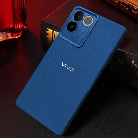 VIVO T2 PRO 5G Solid Color Leather Texture Matte Phone Back Case