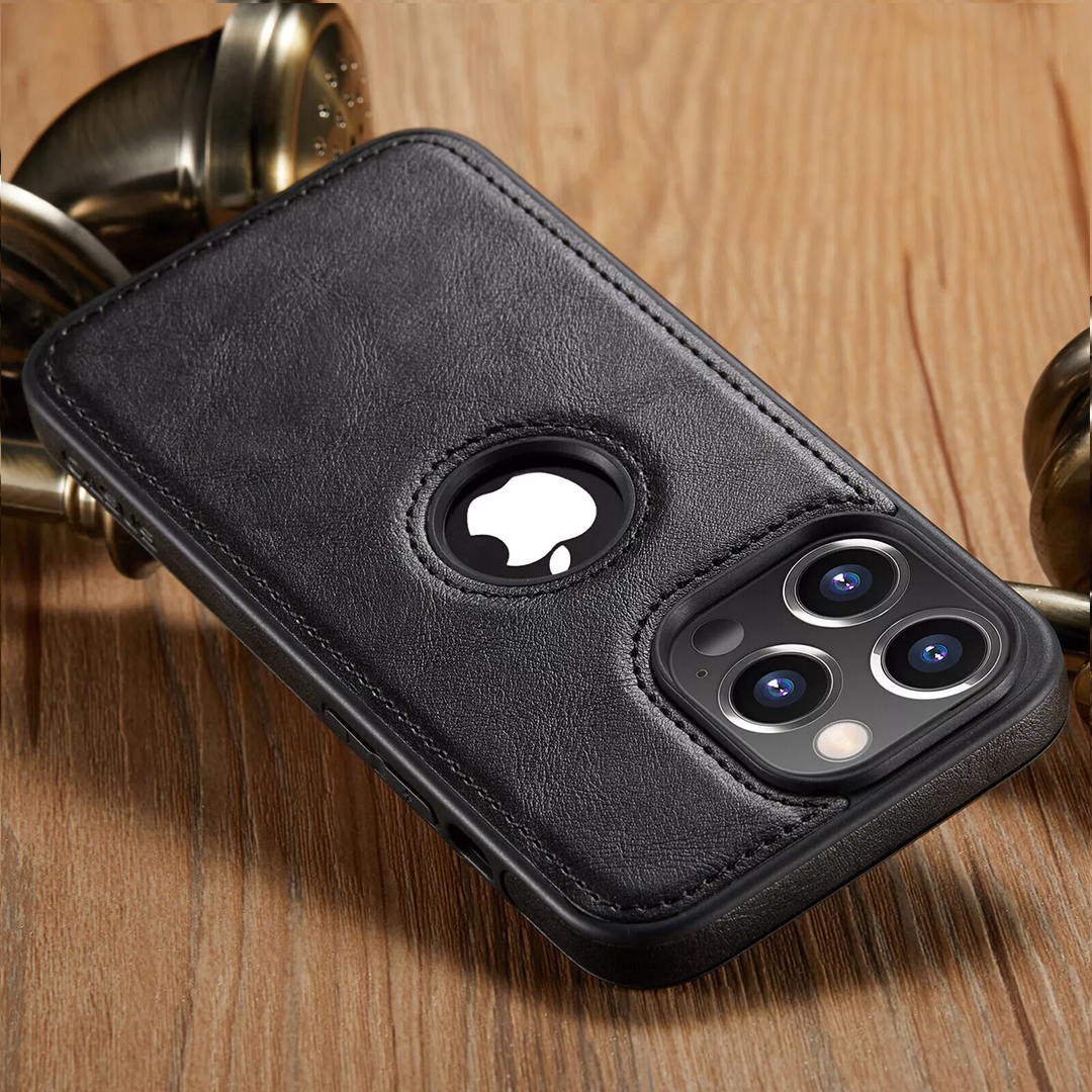 IPHONE 15/PLUS/PRO/MAX 5G Drop Protection | Raised Camera Edges Protective Back Leather Case