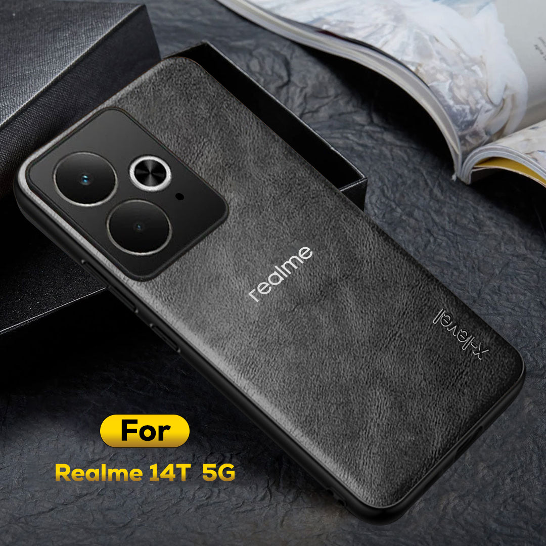 REALME 14T 5G Business PU Leather Back Case