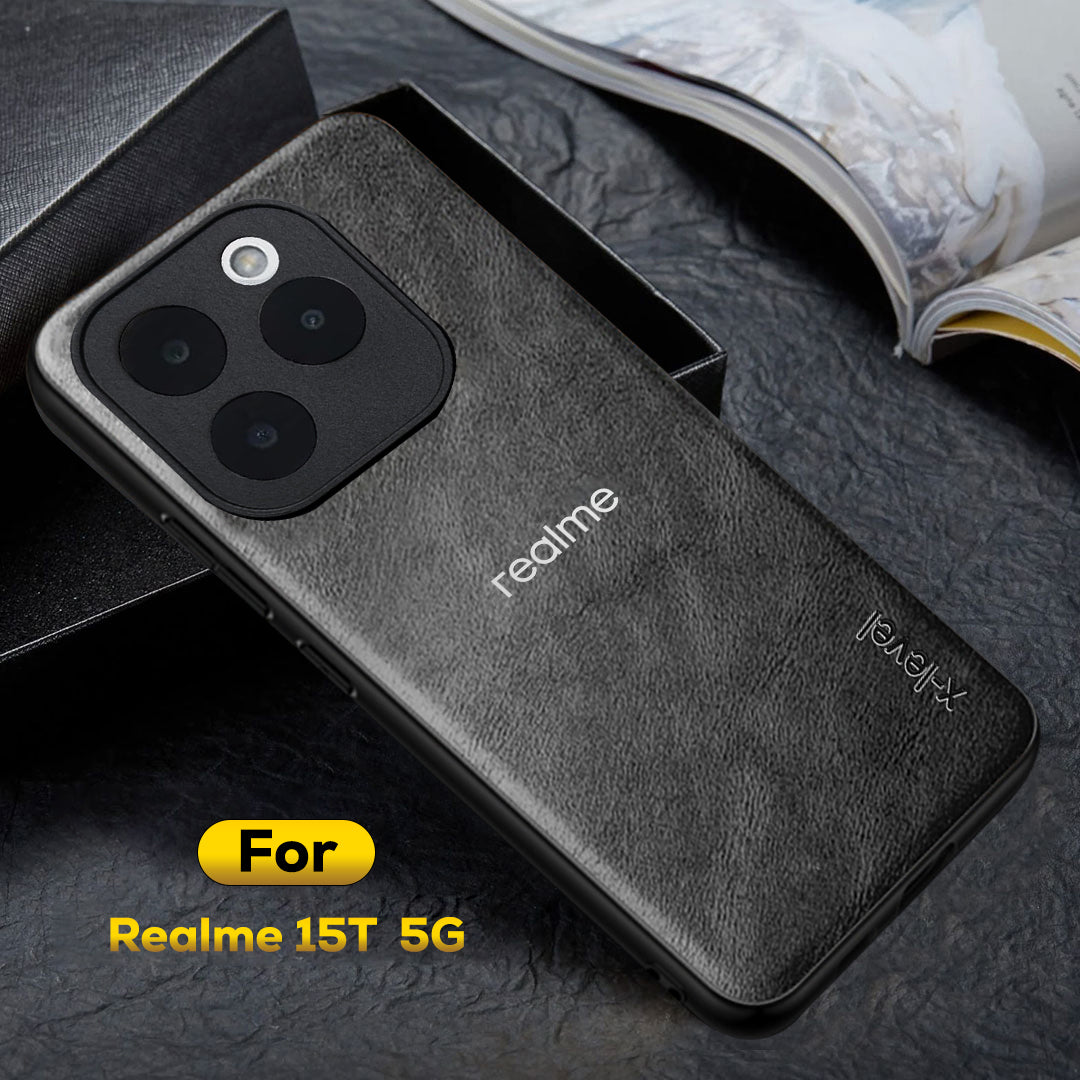 REALME 15T 5G Business PU Leather Back Case
