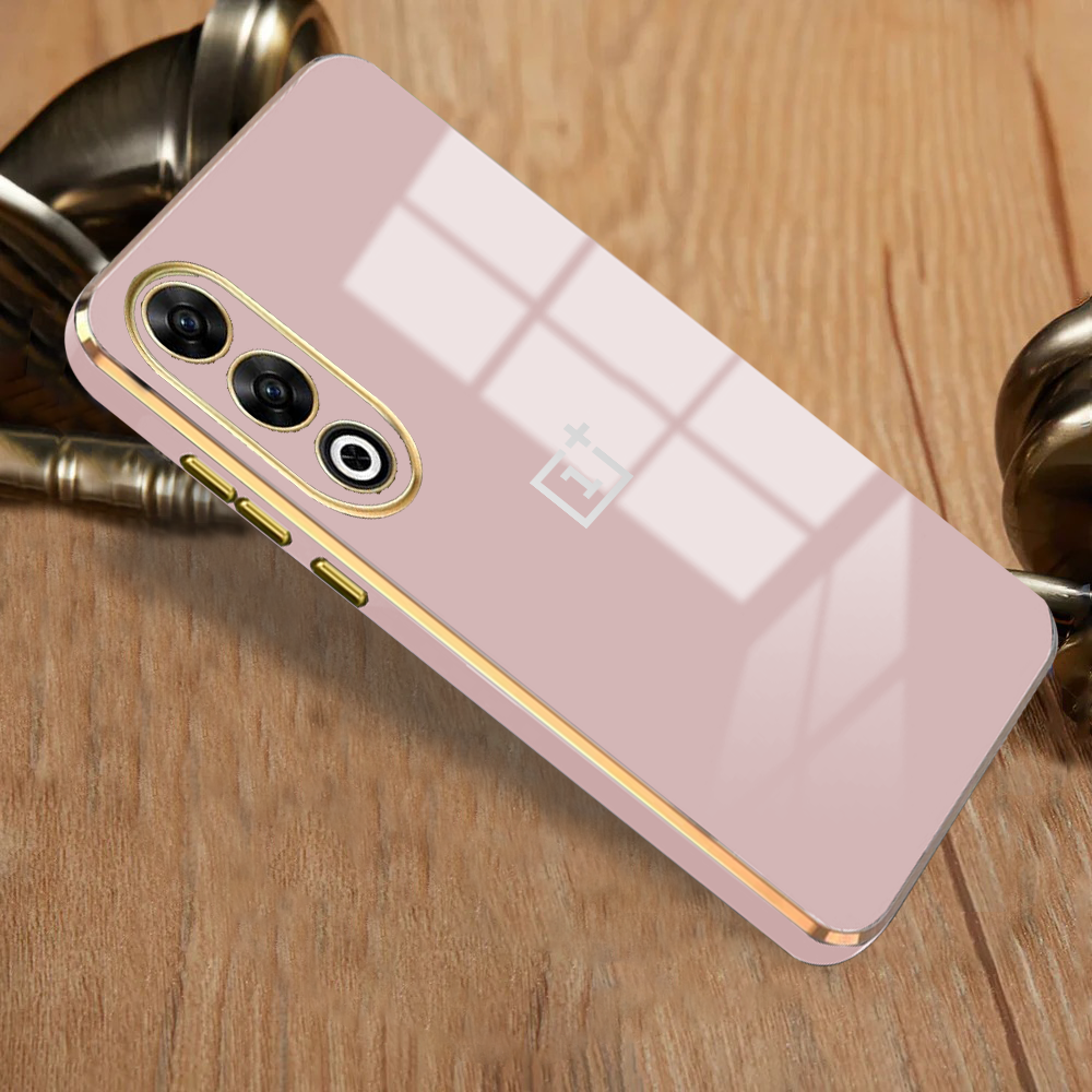 ONEPLUS NORD CE 4 5G ULTRA-SHINE GOLD ELECTROPLATED LUXURIOUS BACK CASE WITH CAMERA PROTECTION