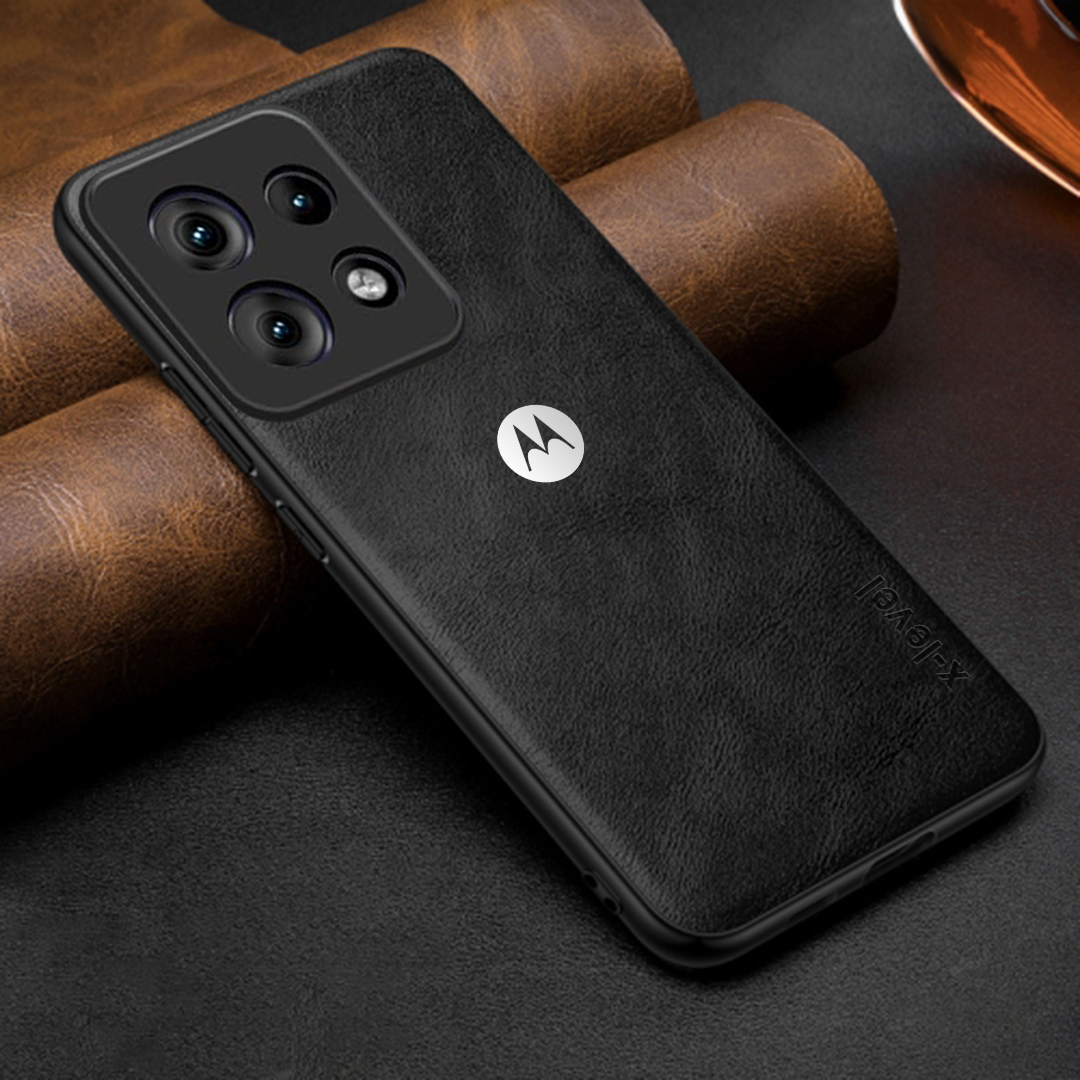 MOTO EDGE 50 NEO 5G Business Style PU LEATHER PROTECTIVE BACK CASE WITH CAMERA PROTECTION