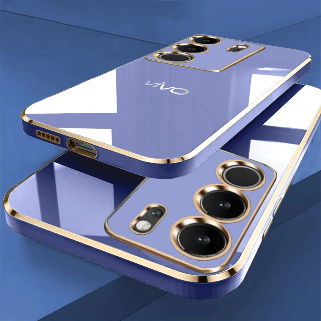 VIVO V29 PRO 5G ULTRA-SHINE GOLD ELECTROPLATED LUXURIOUS BACK CASE WITH CAMERA PROTECTION