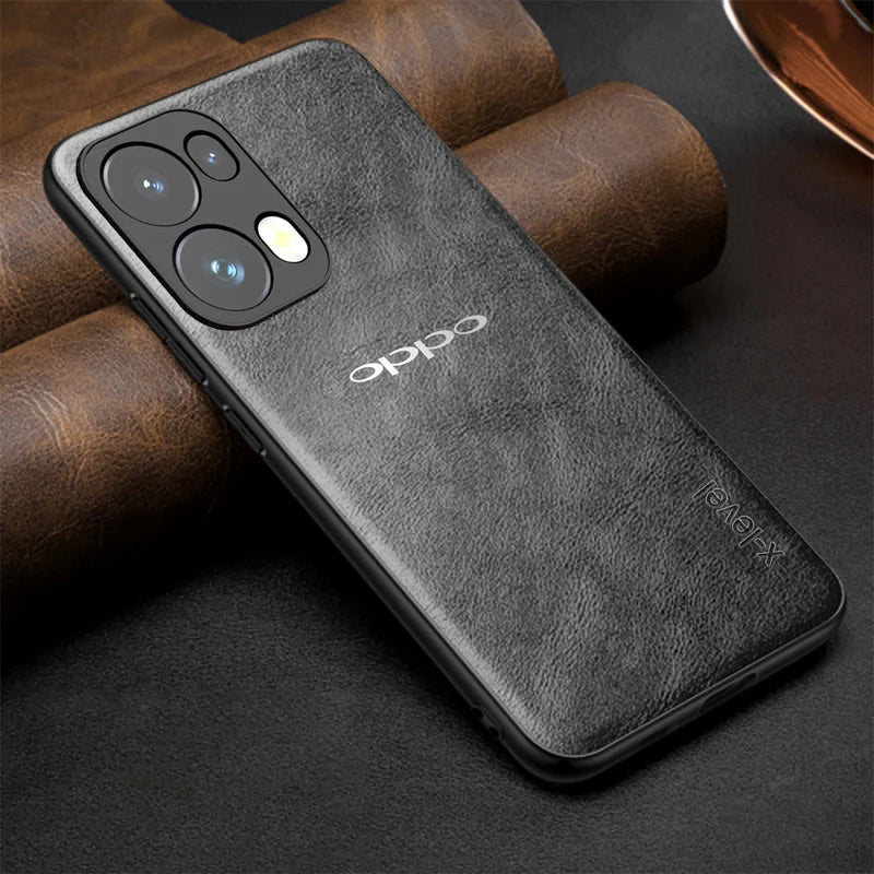 OPPO RENO 13 PRO 5G Business Style PU LEATHER PROTECTIVE BACK CASE WITH CAMERA PROTECTION