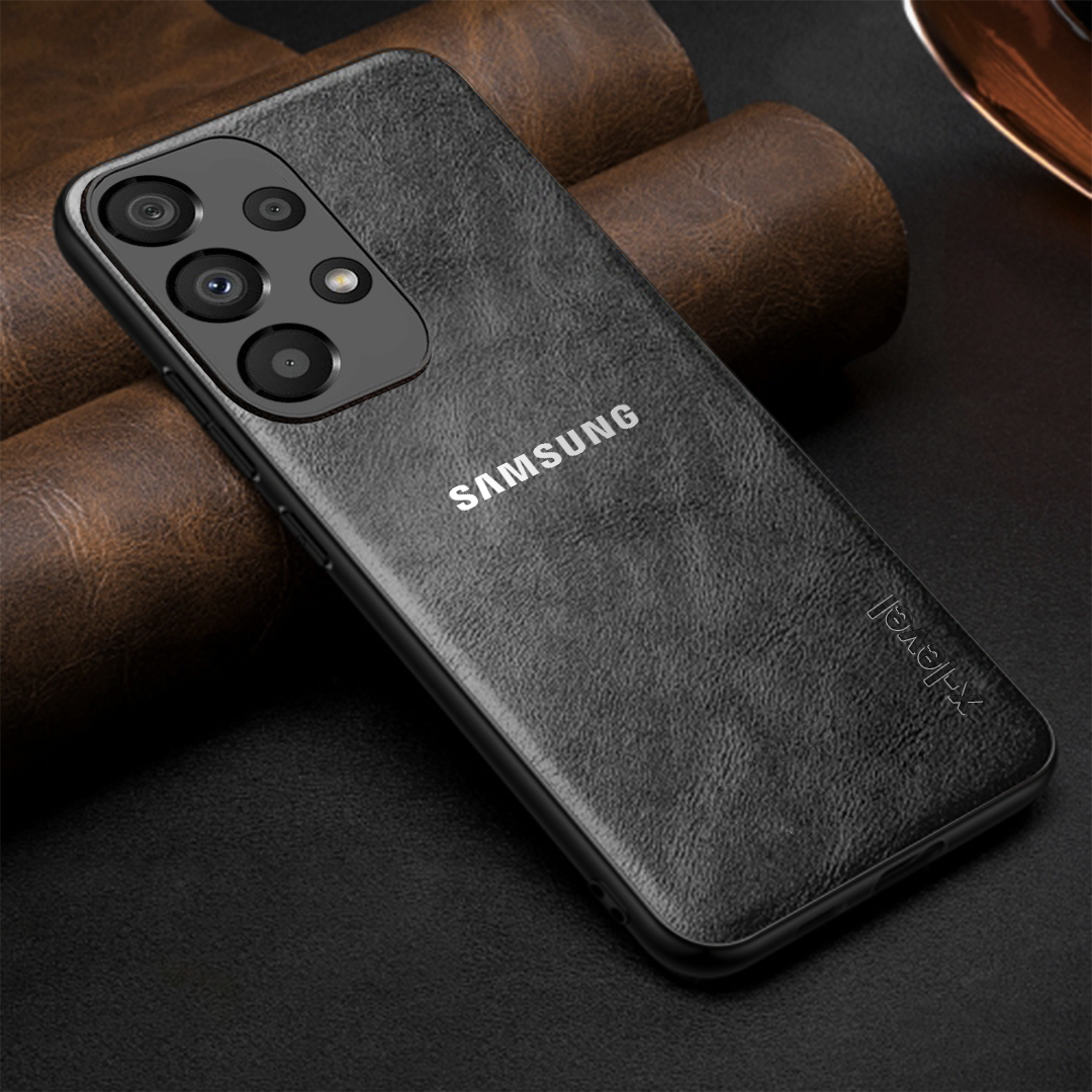 GALAXY A23 5G Business Style PU LEATHER PROTECTIVE BACK CASE WITH CAMERA PROTECTION