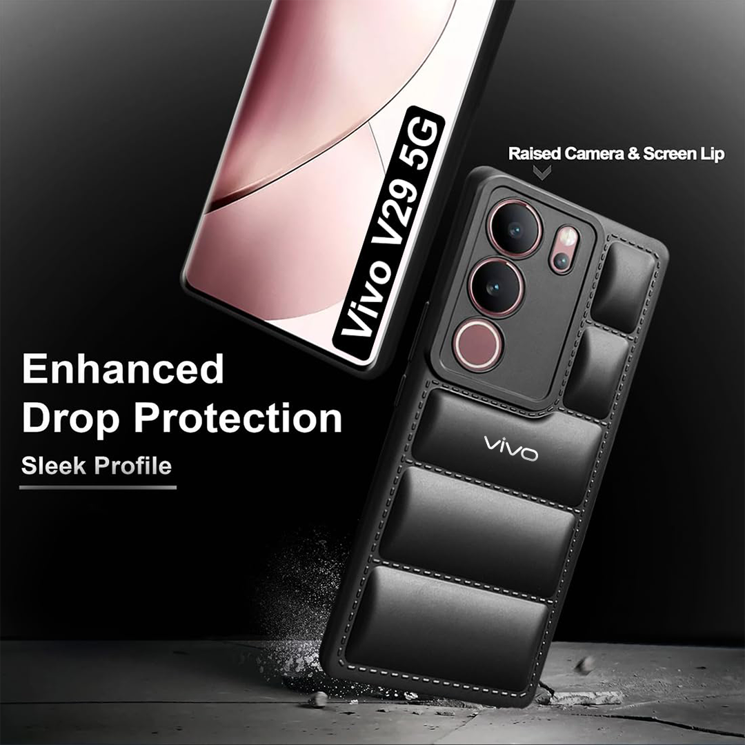 VIVO V29 PRO 5G The Puffer Edition Soft Material Down Jacket Phone Case