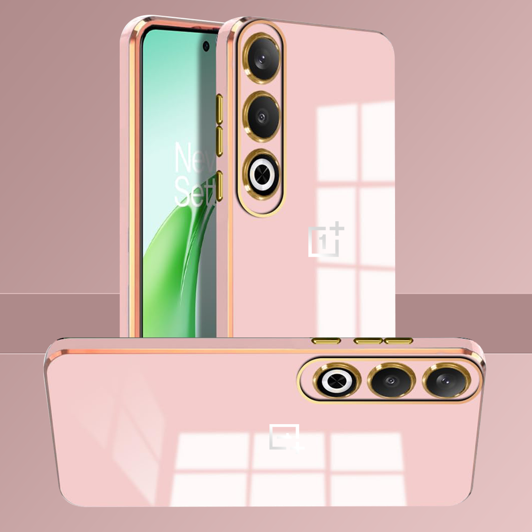 ONEPLUS NORD CE 4 5G ULTRA-SHINE GOLD ELECTROPLATED LUXURIOUS BACK CASE WITH CAMERA PROTECTION
