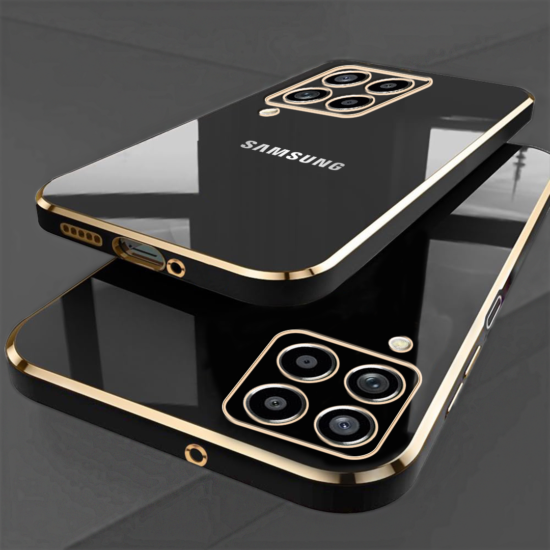 GALAXY M53 5G ULTRA-SHINE GOLD ELECTROPLATED LUXURIOUS BACK CASE WITH CAMERA PROTECTION