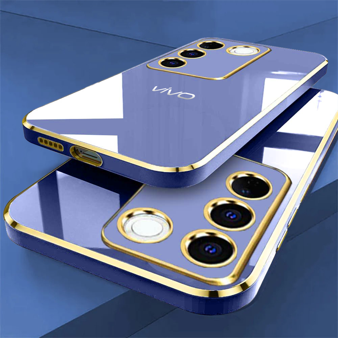 VIVO T3 5G ULTRA-SHINE GOLD ELECTROPLATED LUXURIOUS BACK CASE WITH CAMERA PROTECTION