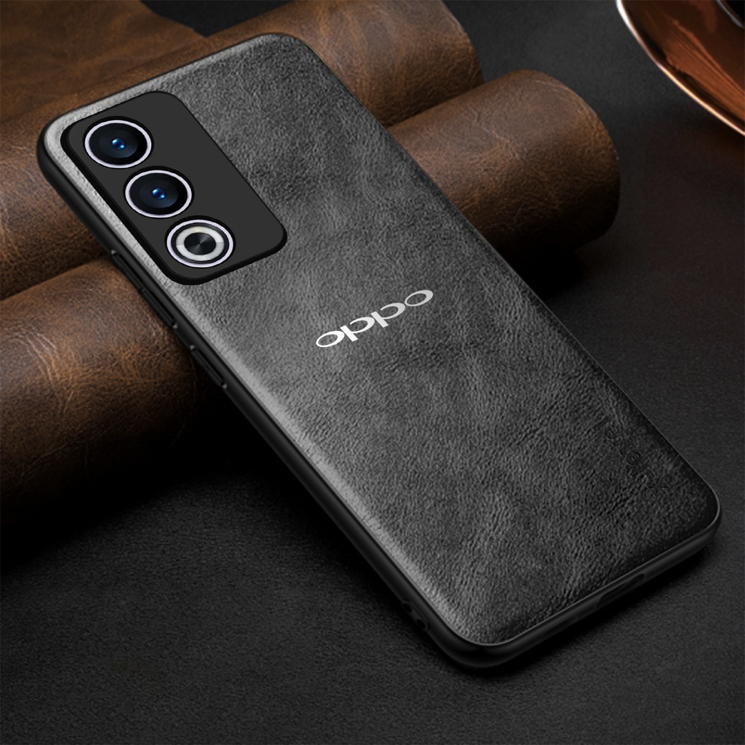 OPPO A3 Pro 5G Business Style PU LEATHER PROTECTIVE BACK CASE WITH CAMERA PROTECTION