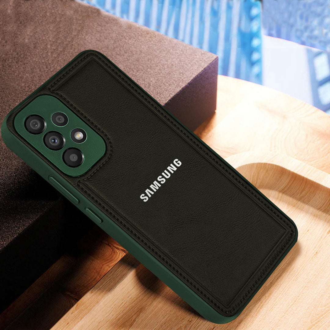 Samsung Galaxy A53 5G Vintage Leather Stitched Protective Back Case