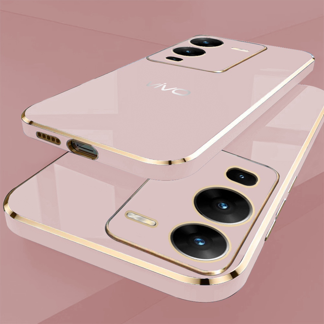 VIVO V25 PRO 5G ULTRA-SHINE GOLD ELECTROPLATED LUXURIOUS BACK CASE WITH CAMERA PROTECTION