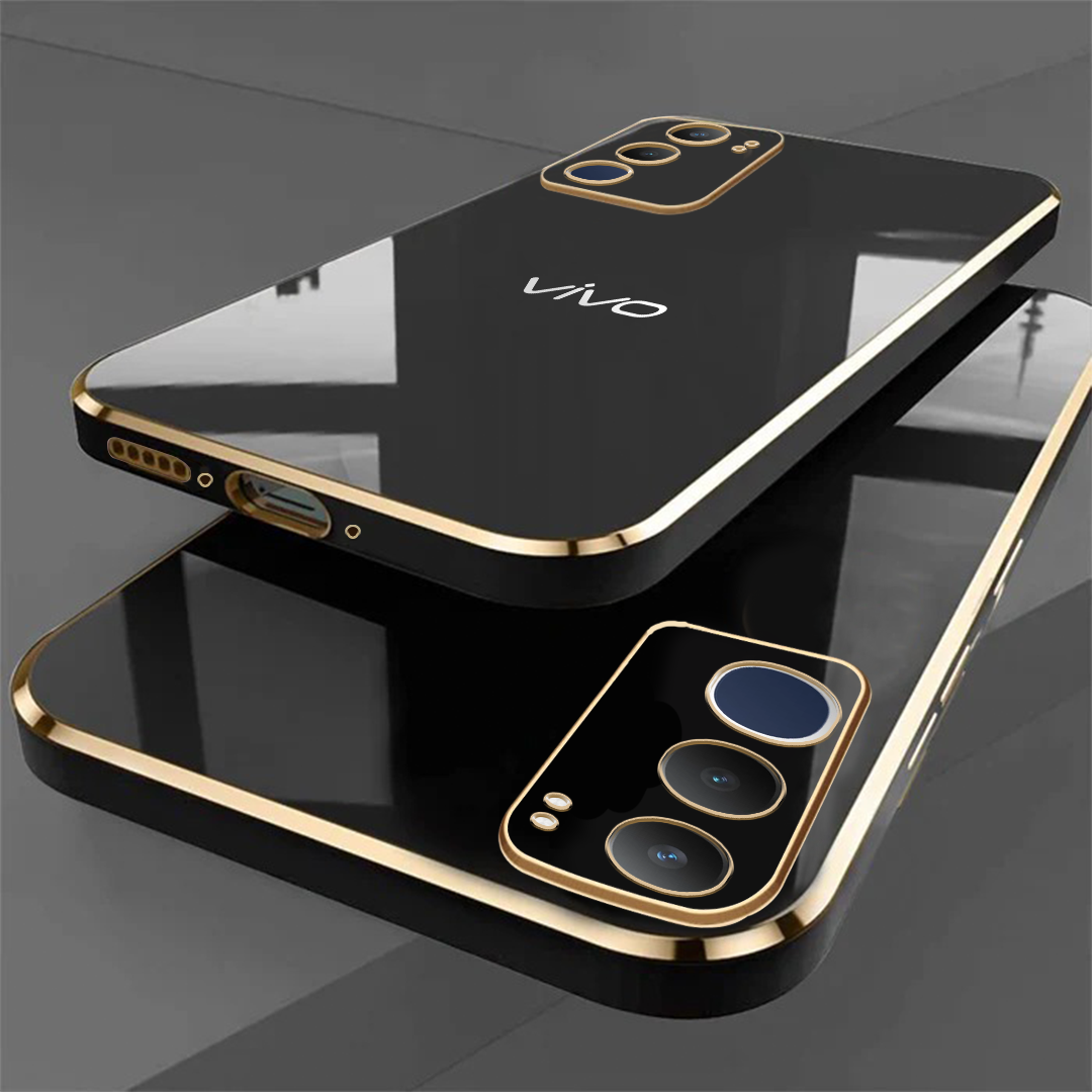 VIVO Y29 5G ULTRA-SHINE GOLD ELECTROPLATED LUXURIOUS BACK CASE WITH CAMERA PROTECTION