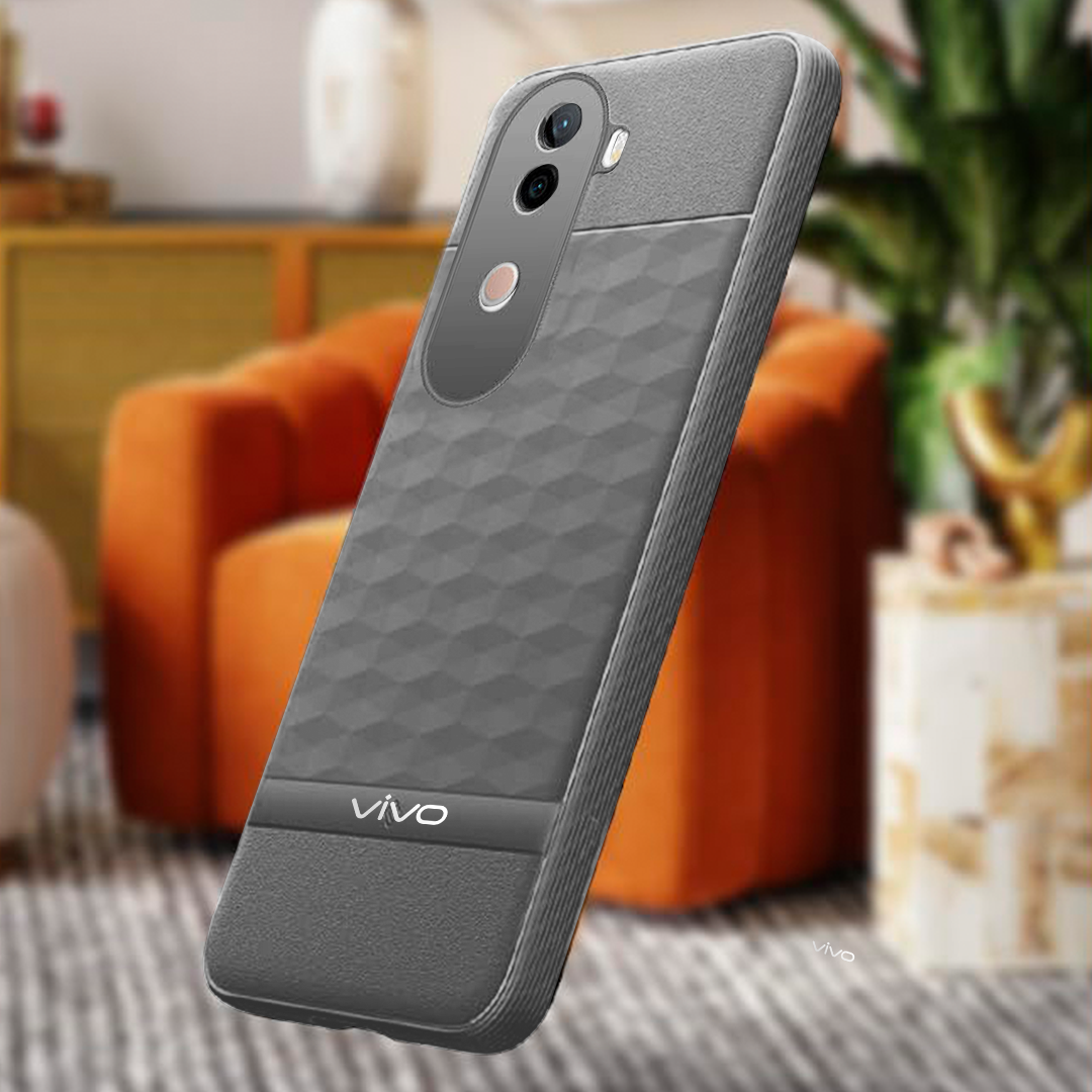 VIVO V40e 5G 3D Hexa Cube Design Drop Protection | Camera Protection TPU Back Case