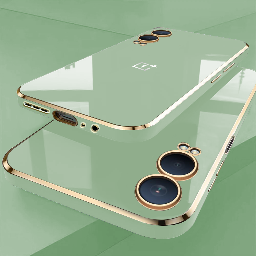ONEPLUS NORD CE 4 LITE 5G ULTRA-SHINE GOLD ELECTROPLATED LUXURIOUS BACK CASE WITH CAMERA PROTECTION